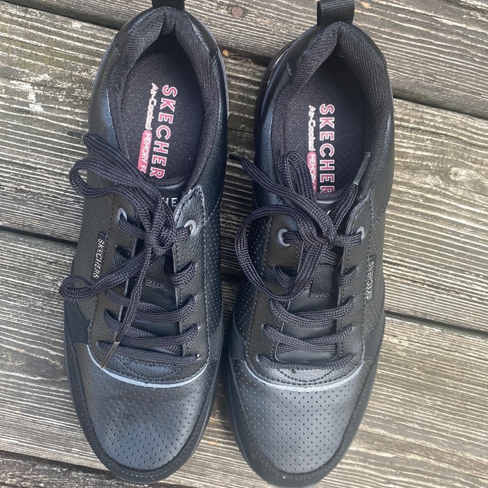 SKECHERS Street LA womens Wedge sneakers Billion Subtle Spots Sporty sho…